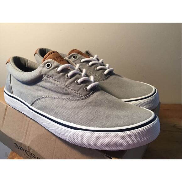 NIB Sperry Striper II CVO SW Grey Men’s 10.5 STS22045 - Picture 3 of 6